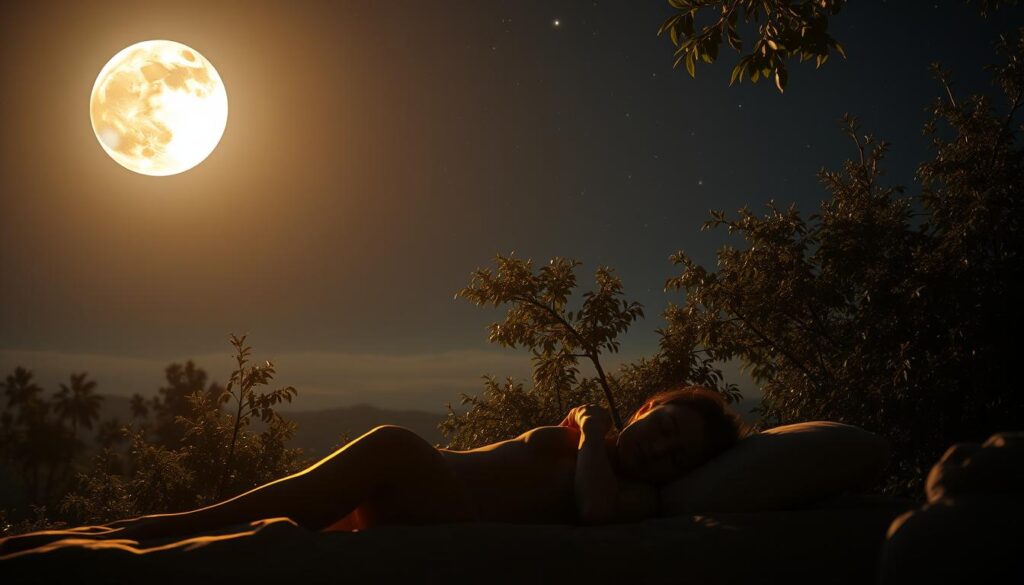 fazy księżyca a sen