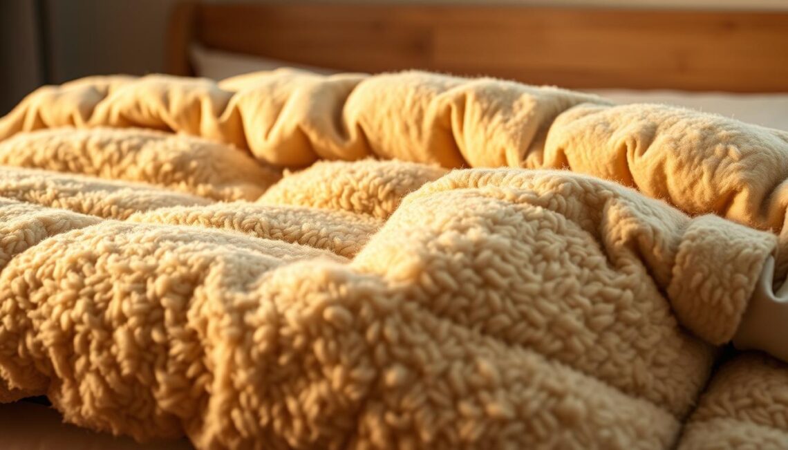 kołdra z owczej wełny