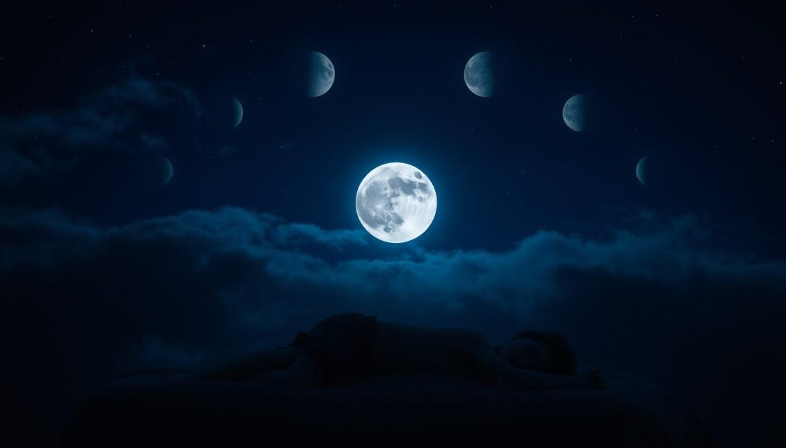 wpływ faz księżyca na sen