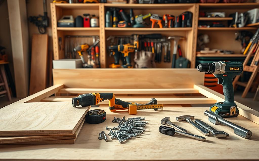 Materiały do budowy łóżka z płyty meblowej