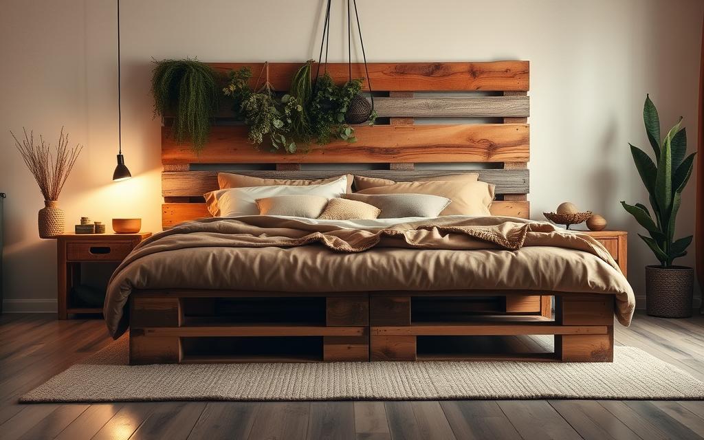 łóżko z palet 160x200