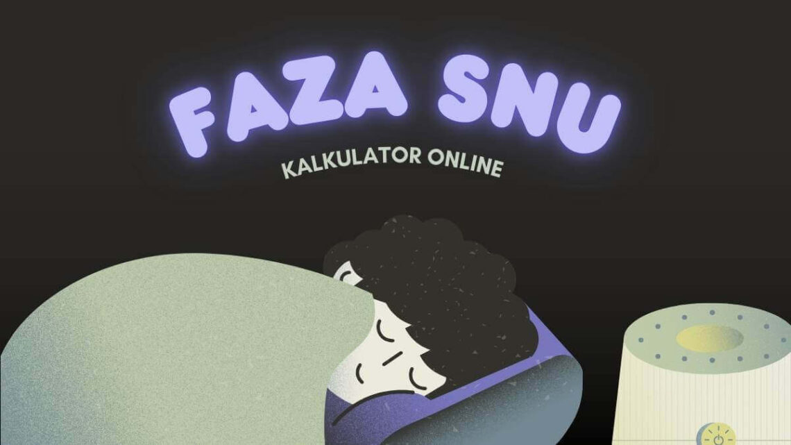 Kalkulator faz snu pokazujący cykle snu i fazy REM