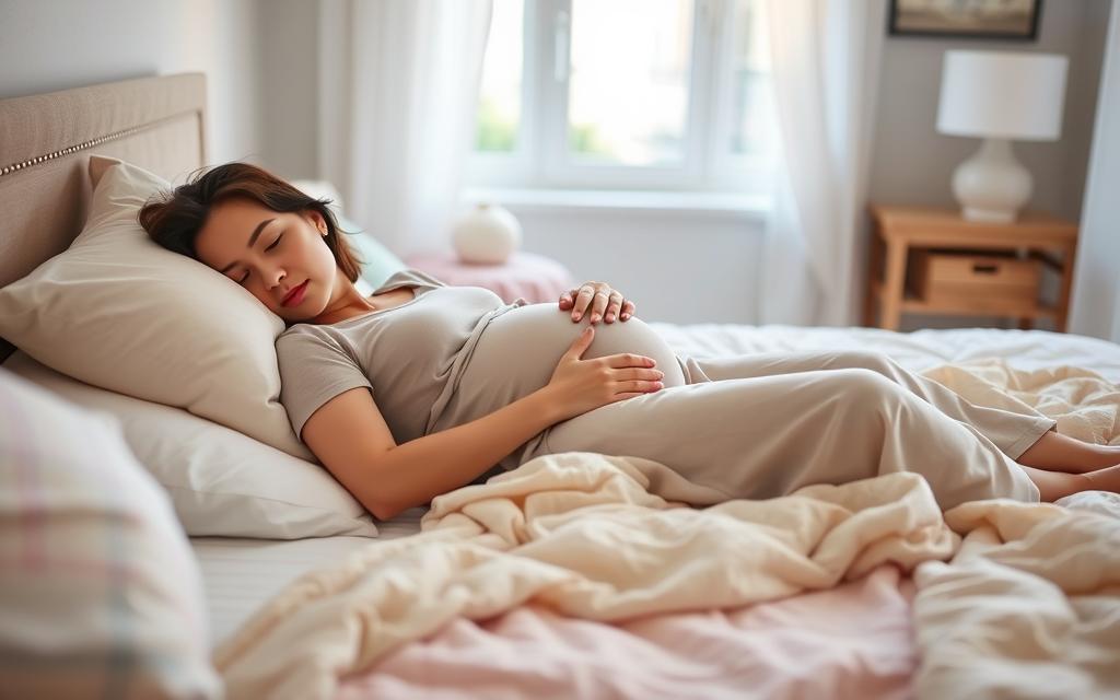 bezpieczne pozycje snu w ciąży