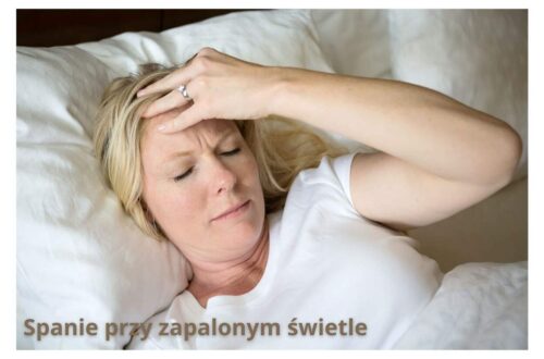 Spanie przy zapalonym świetle skutki